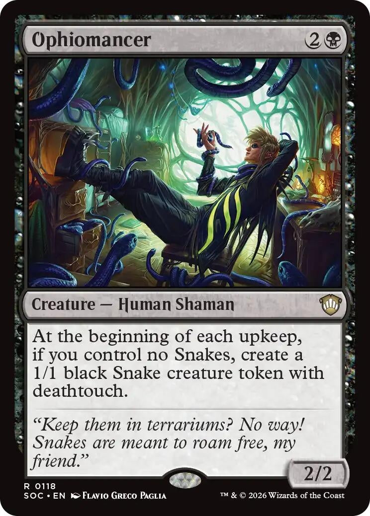 Image for Ophiomancer (118) [Secrets of Strixhaven] - Magic: The Gathering