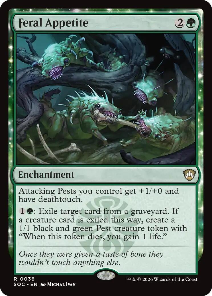 Image for Feral Appetite (38) [Secrets of Strixhaven] - Magic: The Gathering