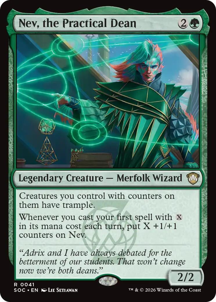 Image for Nev, the Practical Dean (41) [Secrets of Strixhaven] - Magic: The Gathering