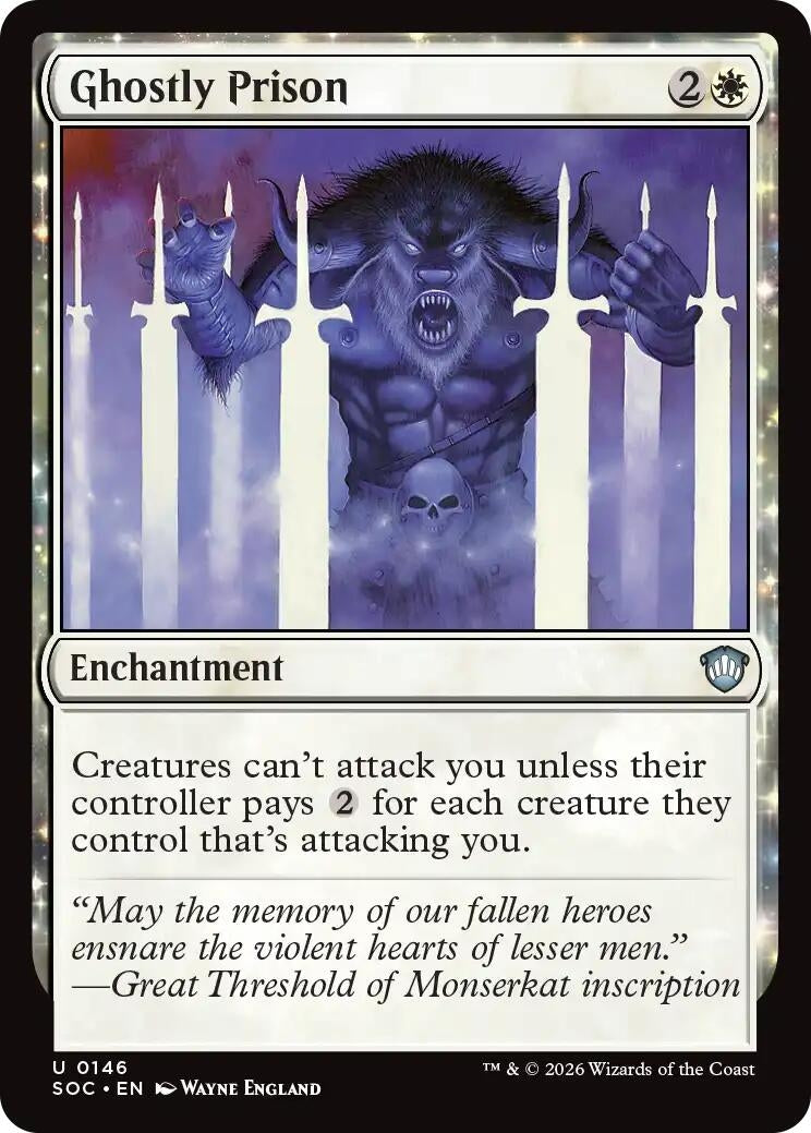 Image for Ghostly Prison (146) [Secrets of Strixhaven] - Magic: The Gathering