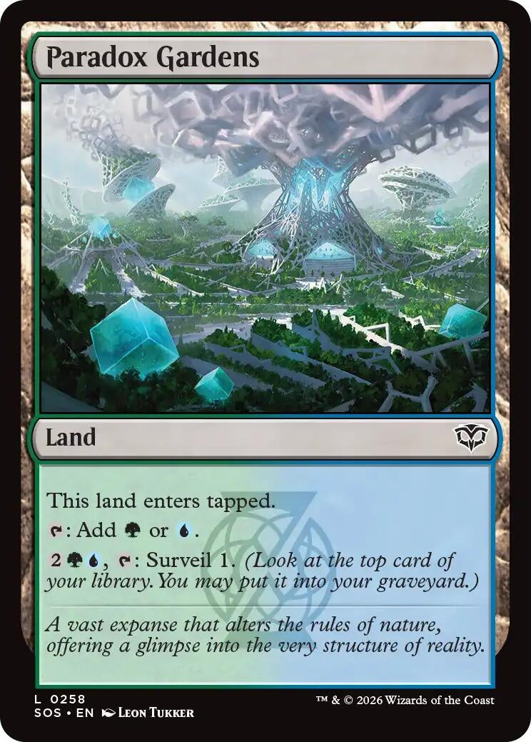 Image for Paradox Gardens (258) [Secrets of Strixhaven] - Magic: The Gathering