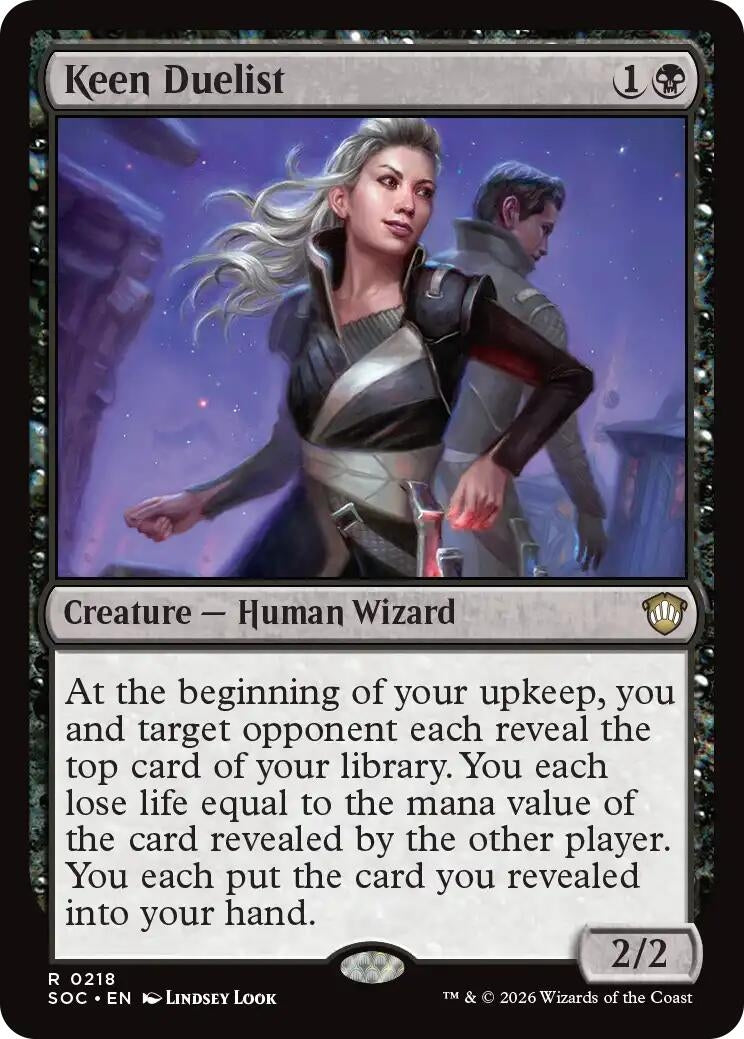 Image for Keen Duelist (218) [Secrets of Strixhaven] - Magic: The Gathering