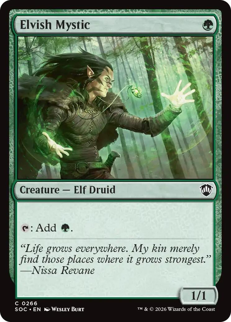 Image for Elvish Mystic (266) [Secrets of Strixhaven] - Magic: The Gathering