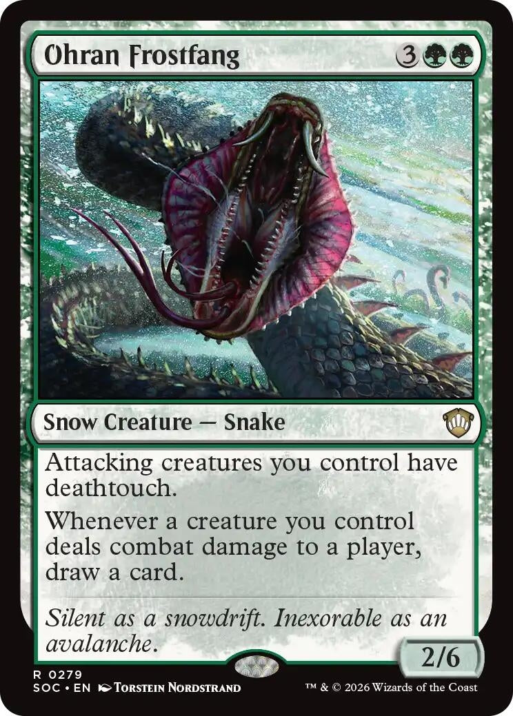 Image for Ohran Frostfang (279) [Secrets of Strixhaven] - Magic: The Gathering