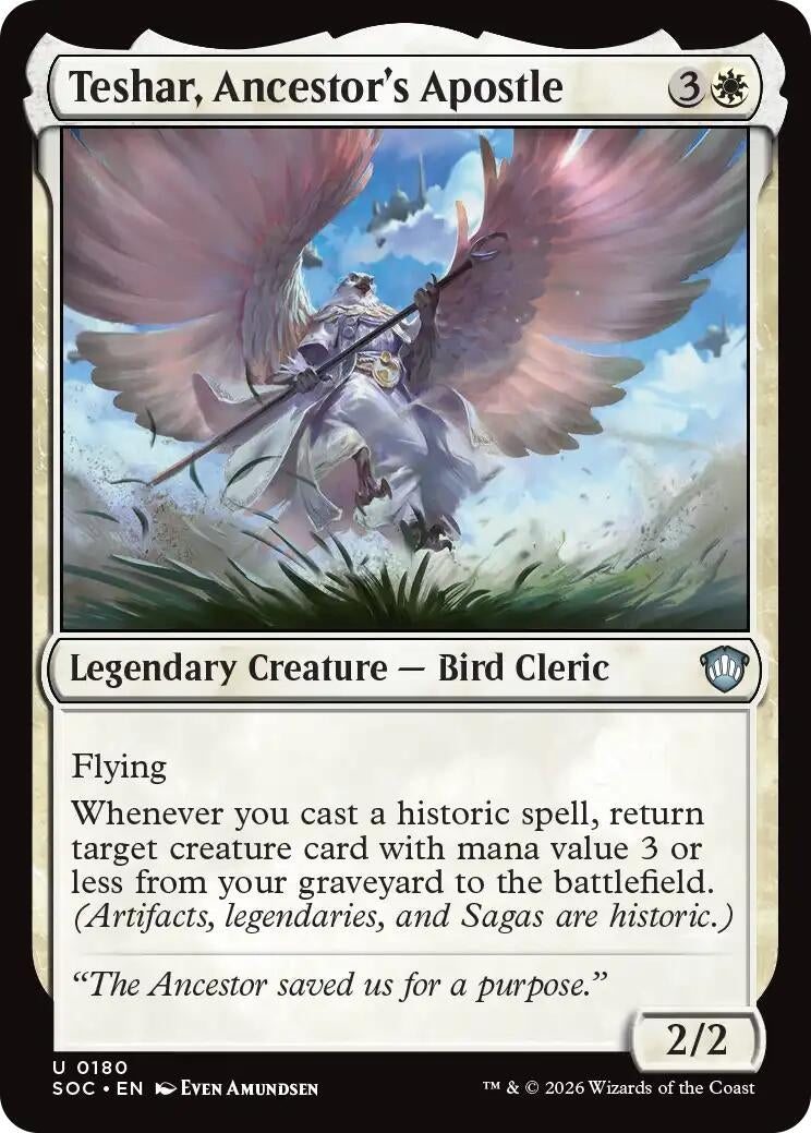Image for Teshar, Ancestor's Apostle (180) [Secrets of Strixhaven] - Magic: The Gathering