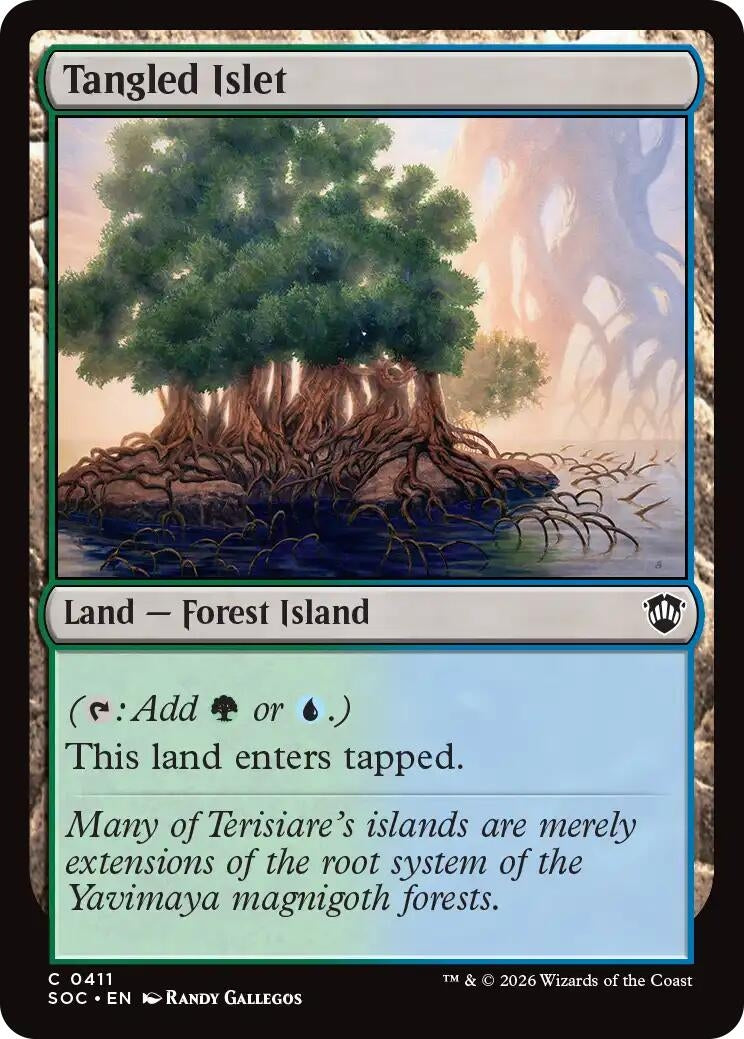 Image for Tangled Islet (411) [Secrets of Strixhaven] - Magic: The Gathering