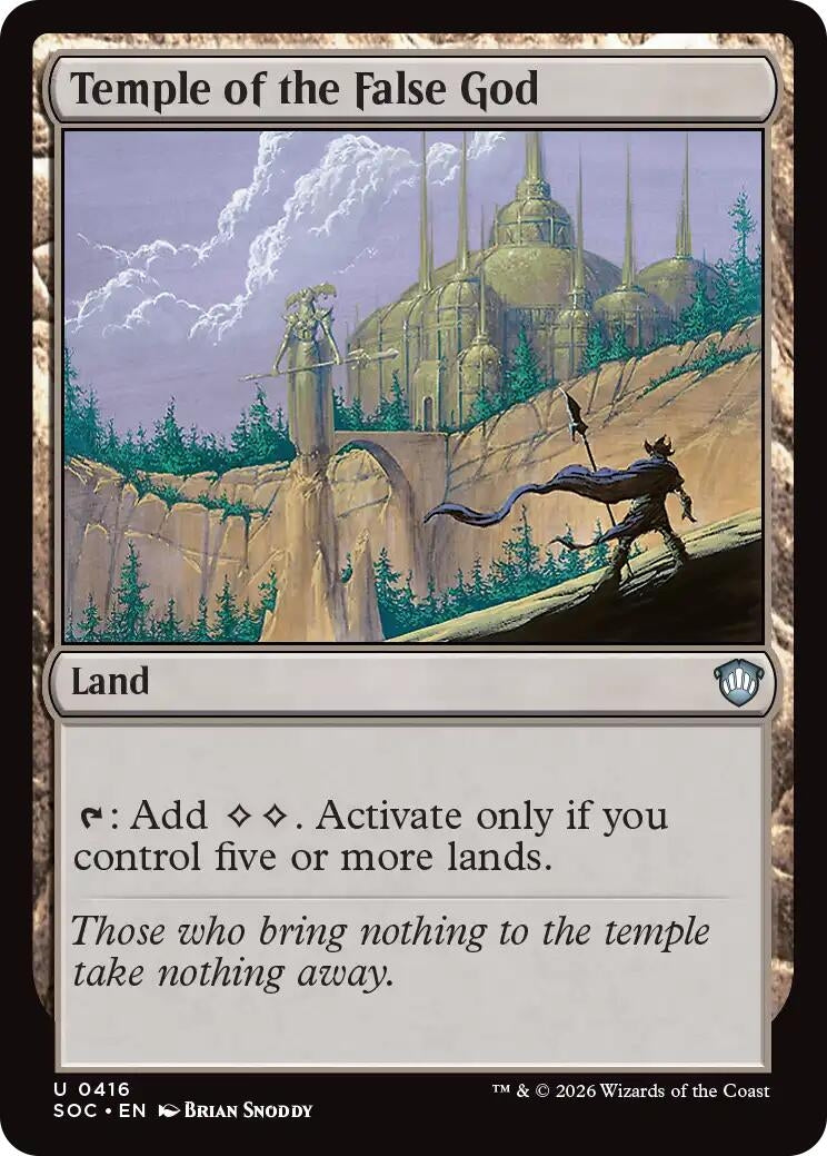 Image for Temple of the False God (416) [Secrets of Strixhaven] - Magic: The Gathering