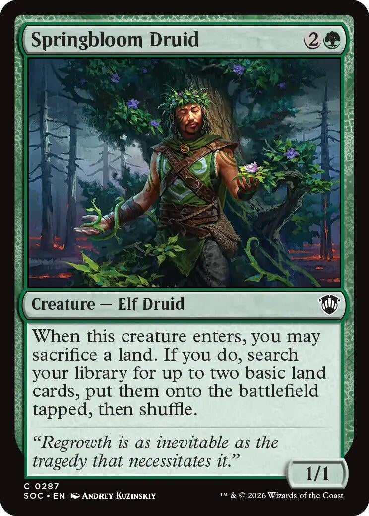 Image for Springbloom Druid (287) [Secrets of Strixhaven] - Magic: The Gathering