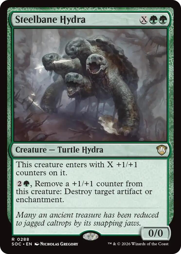 Image for Steelbane Hydra (288) [Secrets of Strixhaven] - Magic: The Gathering