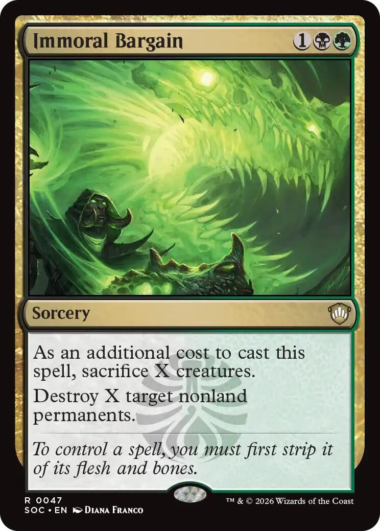 Image for Immoral Bargain (47) [Secrets of Strixhaven] - Magic: The Gathering