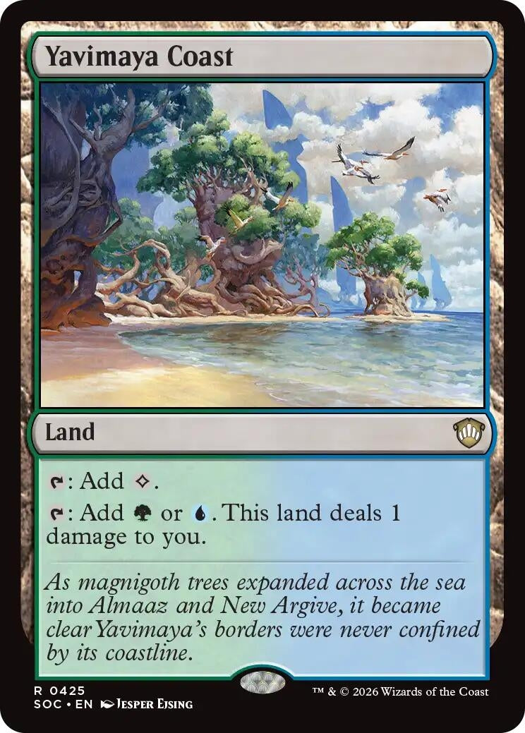 Image for Yavimaya Coast (425) [Secrets of Strixhaven] - Magic: The Gathering