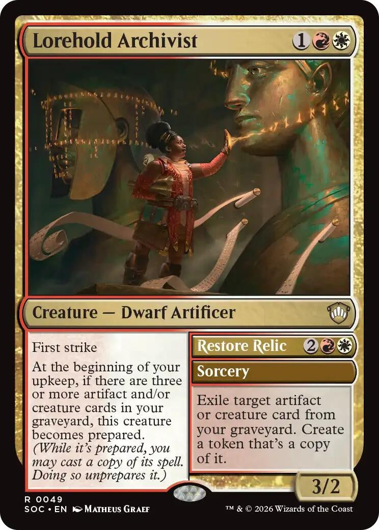 Image for Lorehold Archivist (49) [Secrets of Strixhaven] - Magic: The Gathering