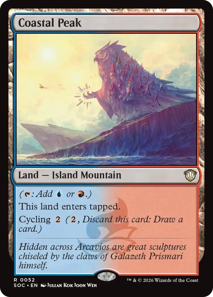 Coastal Peak (52) [Commander: Secrets of Strixhaven]