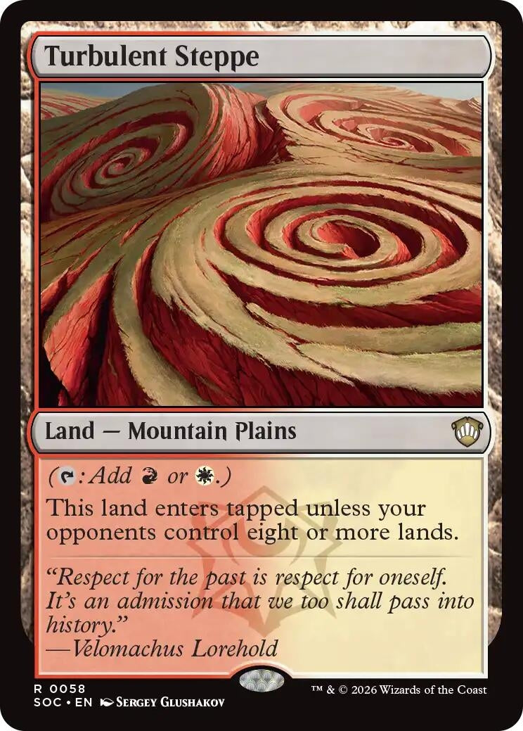 Image for Turbulent Steppe (58) [Secrets of Strixhaven] - Magic: The Gathering