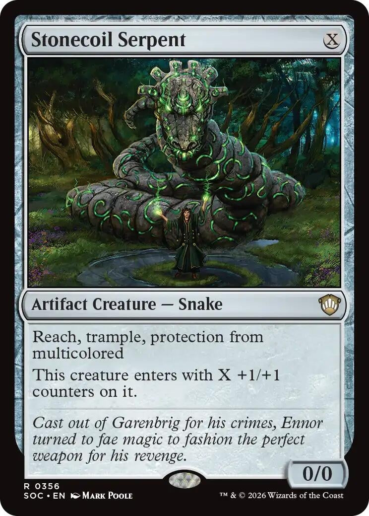 Image for Stonecoil Serpent (356) [Secrets of Strixhaven] - Magic: The Gathering