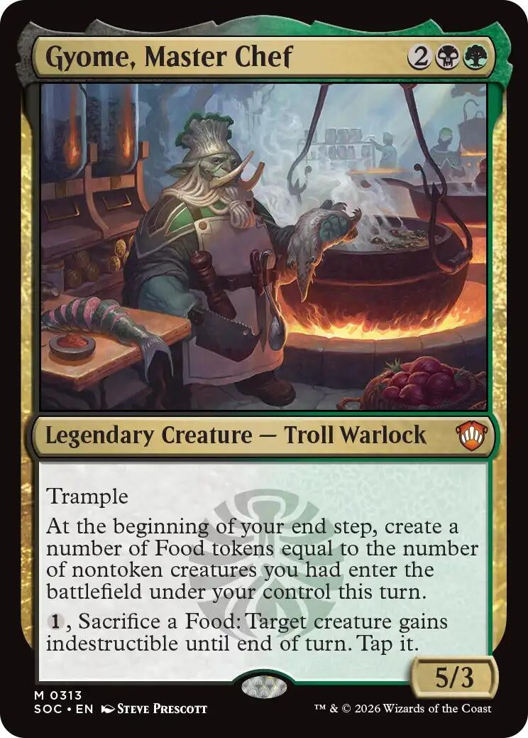 Image for Gyome, Master Chef (313) [Secrets of Strixhaven] - Magic: The Gathering
