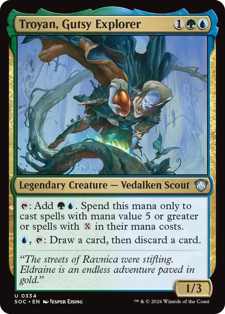 Image for Troyan, Gutsy Explorer (334) [Secrets of Strixhaven] - Magic: The Gathering