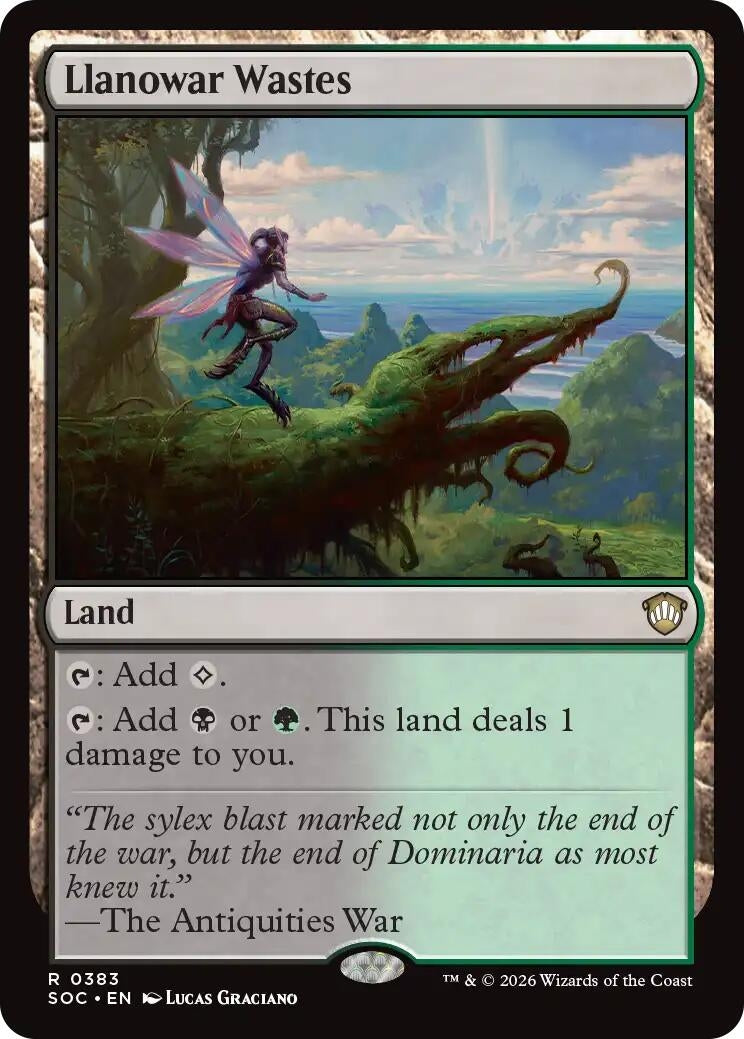 Image for Llanowar Wastes (383) [Secrets of Strixhaven] - Magic: The Gathering