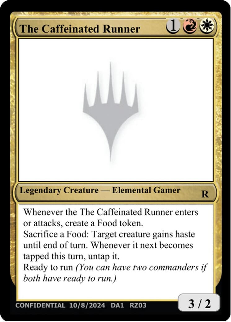 Image for The Caffeinated Runner [Un-Known Event Playtest Cards] - Magic: The Gathering