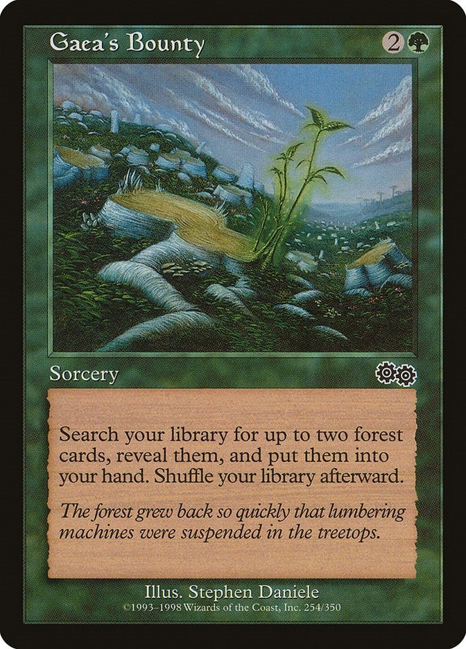 Image for Gaea's Bounty (254) [Urza's Saga] - Magic: The Gathering