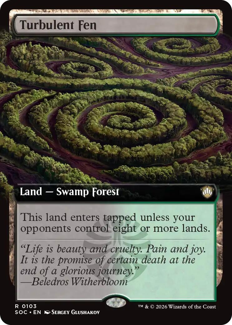 Image for Turbulent Fen (Extended Art) (103) [Secrets of Strixhaven] - Magic: The Gathering