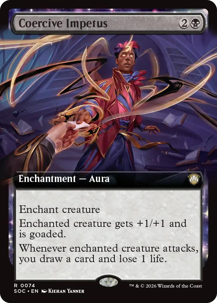 Image for Coercive Impetus (Extended Art) (74) [Secrets of Strixhaven] - Magic: The Gathering