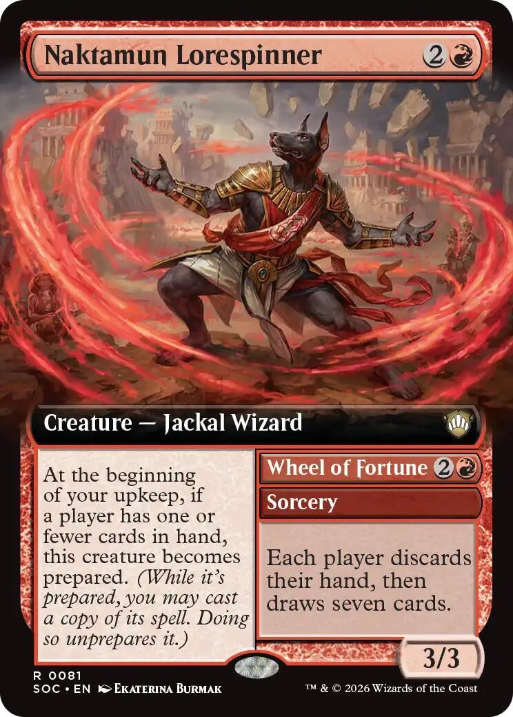 Image for Naktamun Lorespinner (Extended Art) (81) [Secrets of Strixhaven] - Magic: The Gathering