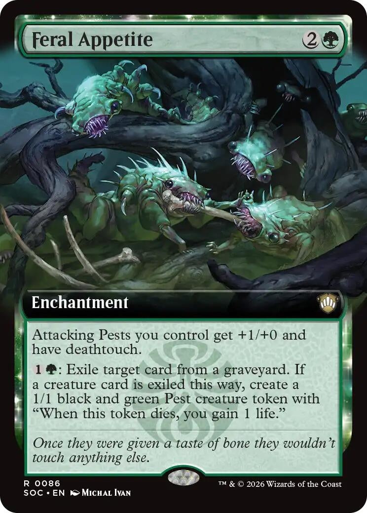 Image for Feral Appetite (Extended Art) (86) [Secrets of Strixhaven] - Magic: The Gathering