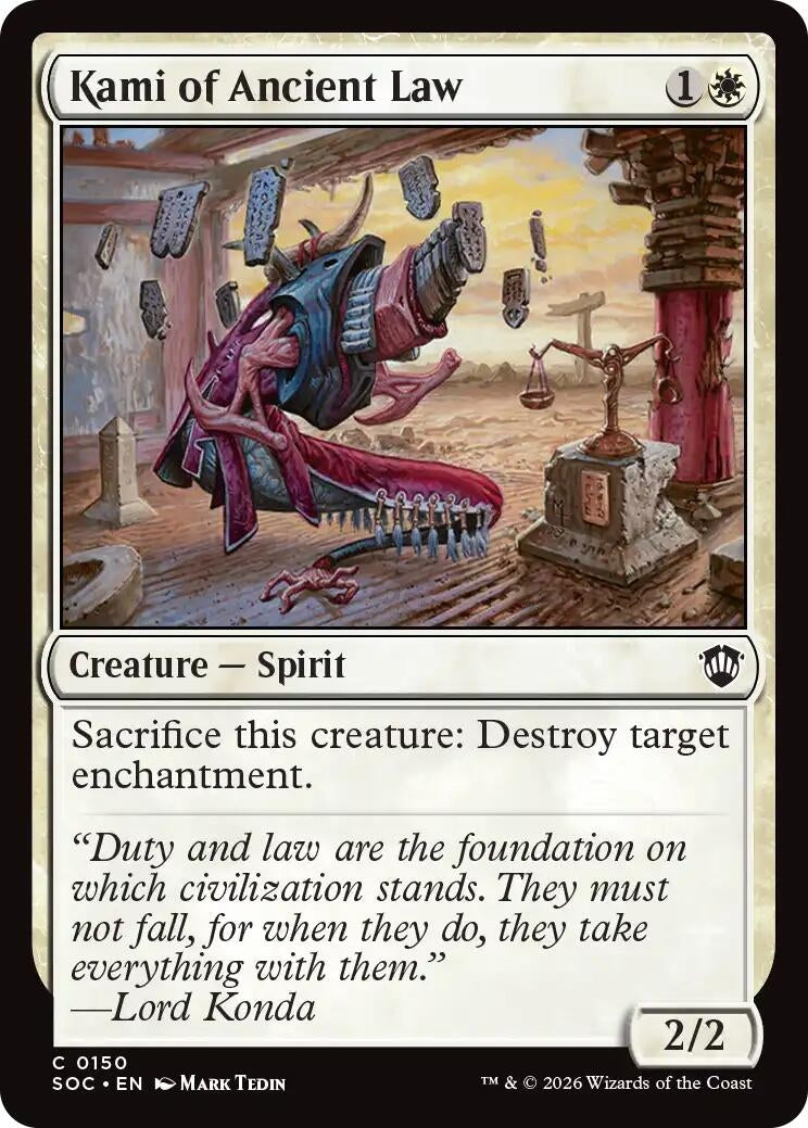 Image for Kami of Ancient Law (150) [Secrets of Strixhaven] - Magic: The Gathering