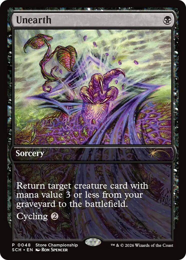 Image for Unearth (48) [Game Day & Store Championship Promos] - Magic: The Gathering