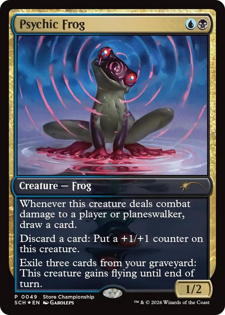 Image for Psychic Frog (49) [Game Day & Store Championship Promos] - Magic: The Gathering
