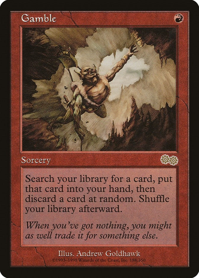 Image for Gamble (188) [Urza's Saga] - Magic: The Gathering