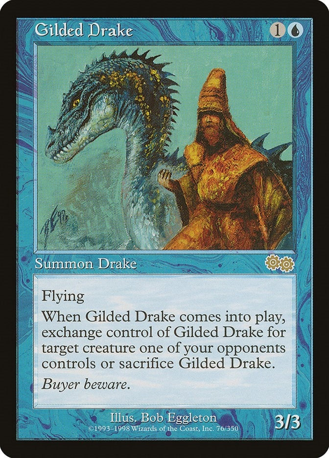 Image for Gilded Drake (76) [Urza's Saga] - Magic: The Gathering