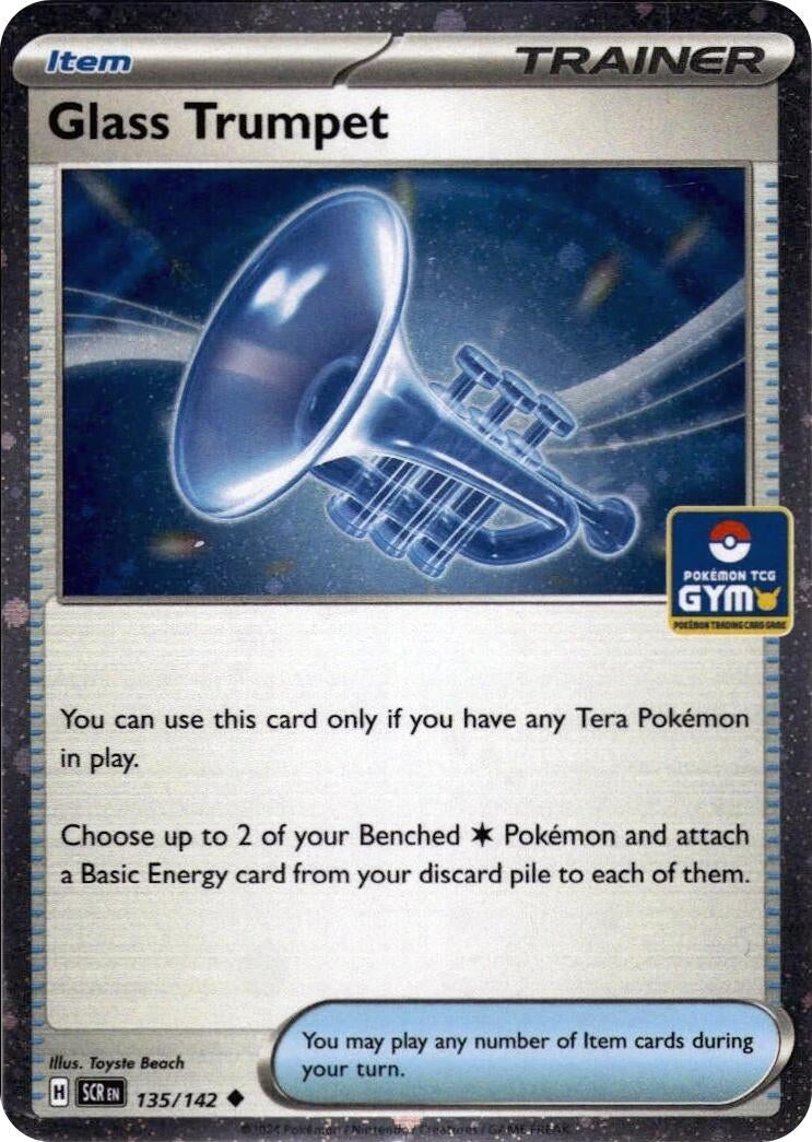 Image for Glass Trumpet (Gym Stamp Asia Exclusive) (135/142) [Miscellaneous Cards & Products] - Pokemon
