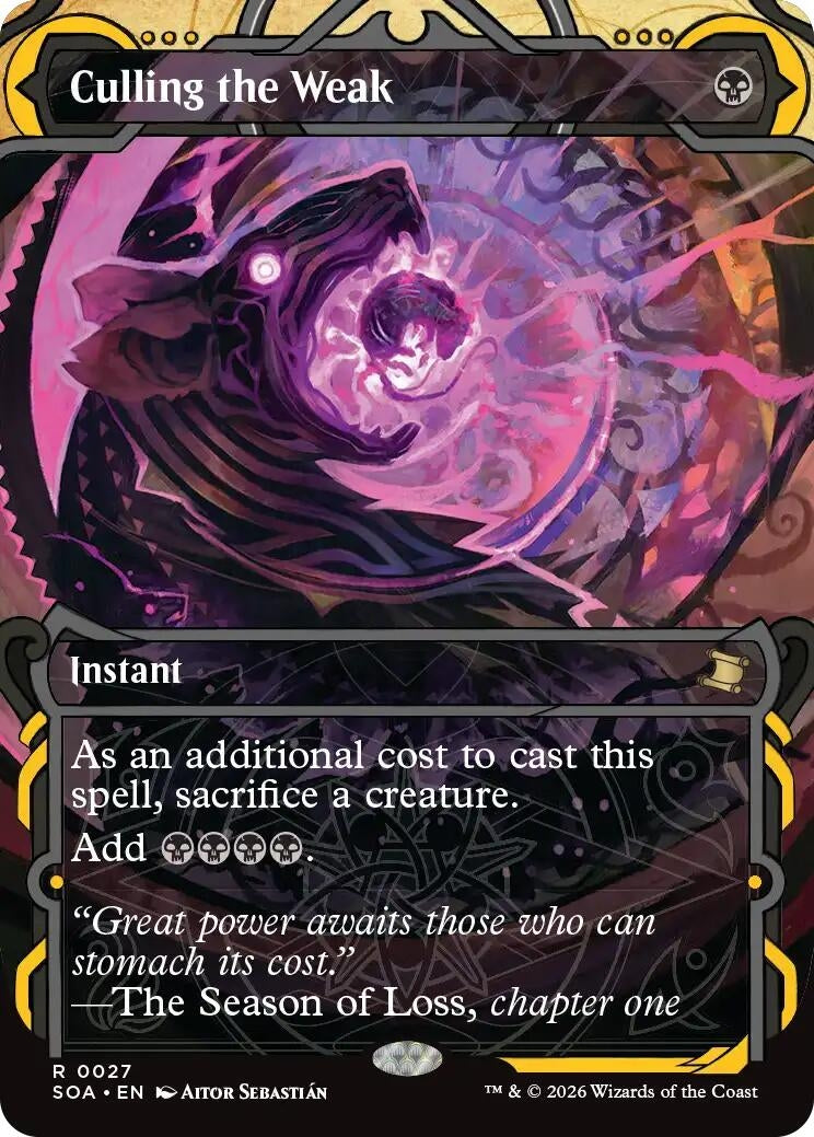 Image for Culling the Weak (27) [Secrets of Strixhaven: Mystical Archive] - Magic: The Gathering