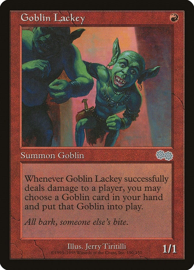 Image for Goblin Lackey (190) [Urza's Saga] - Magic: The Gathering