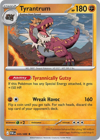 Image for Tyrantrum - 047/088 (Non-Holo) (045/088) [Deck Exclusives] - Pokemon