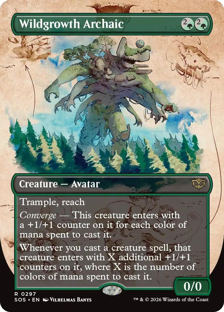 Wildgrowth Archaic (Borderless) (297) [Secrets of Strixhaven]