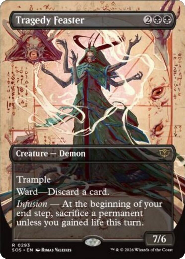 Image for Tragedy Feaster (Borderless) (293) [Secrets of Strixhaven] - Magic: The Gathering