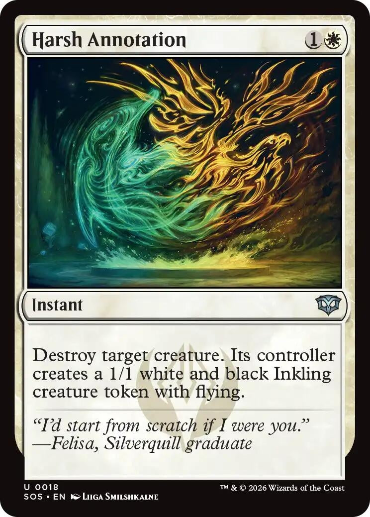 Image for Harsh Annotation (18) [Secrets of Strixhaven] - Magic: The Gathering
