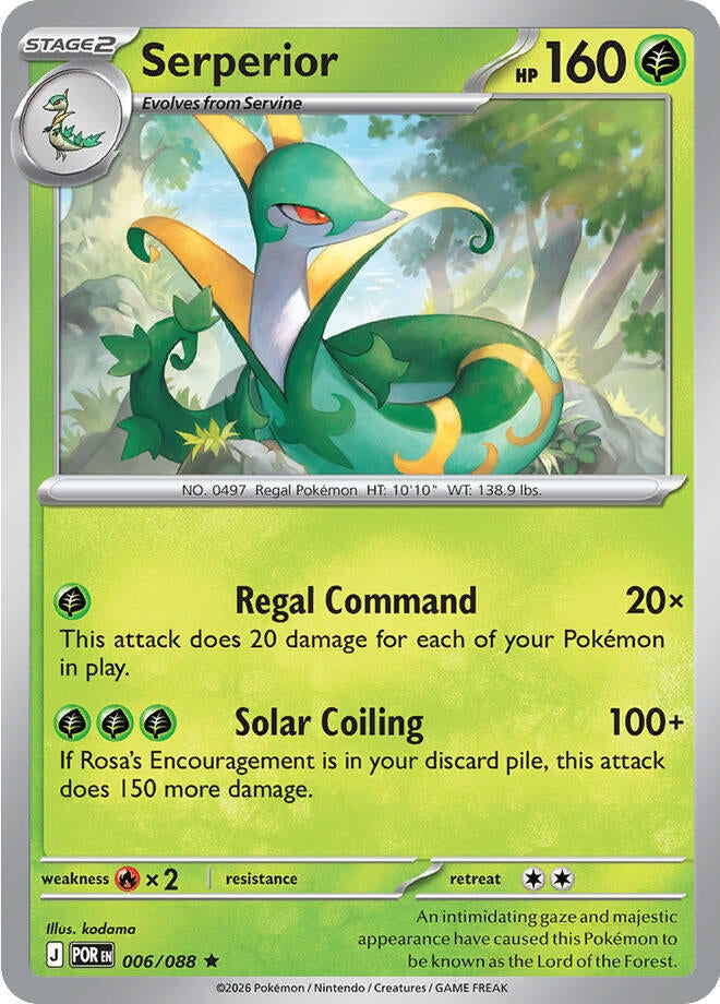 Image for Serperior - 006/088 (Non-Holo) (006/088) [Deck Exclusives] - Pokemon