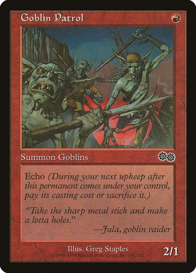 Image for Goblin Patrol (193) [Urza's Saga] - Magic: The Gathering