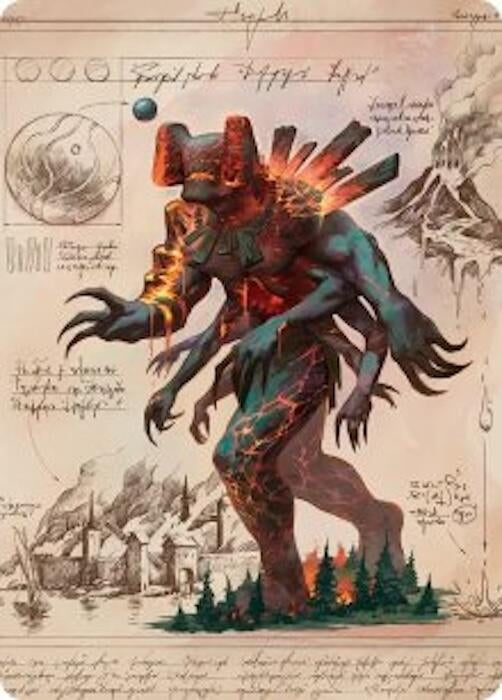 Magmablood Archaic Art Card (31) [Art Series: Secrets of Strixhaven]