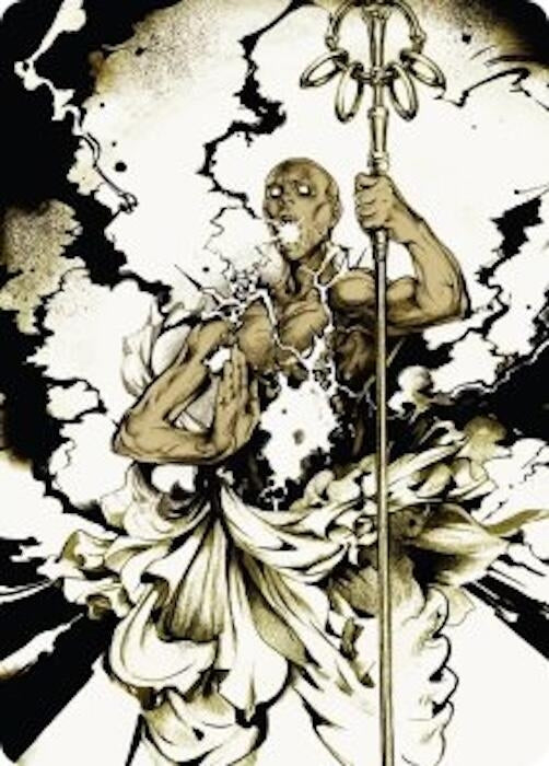 Burst Lightning Art Card (51) [Art Series: Secrets of Strixhaven]