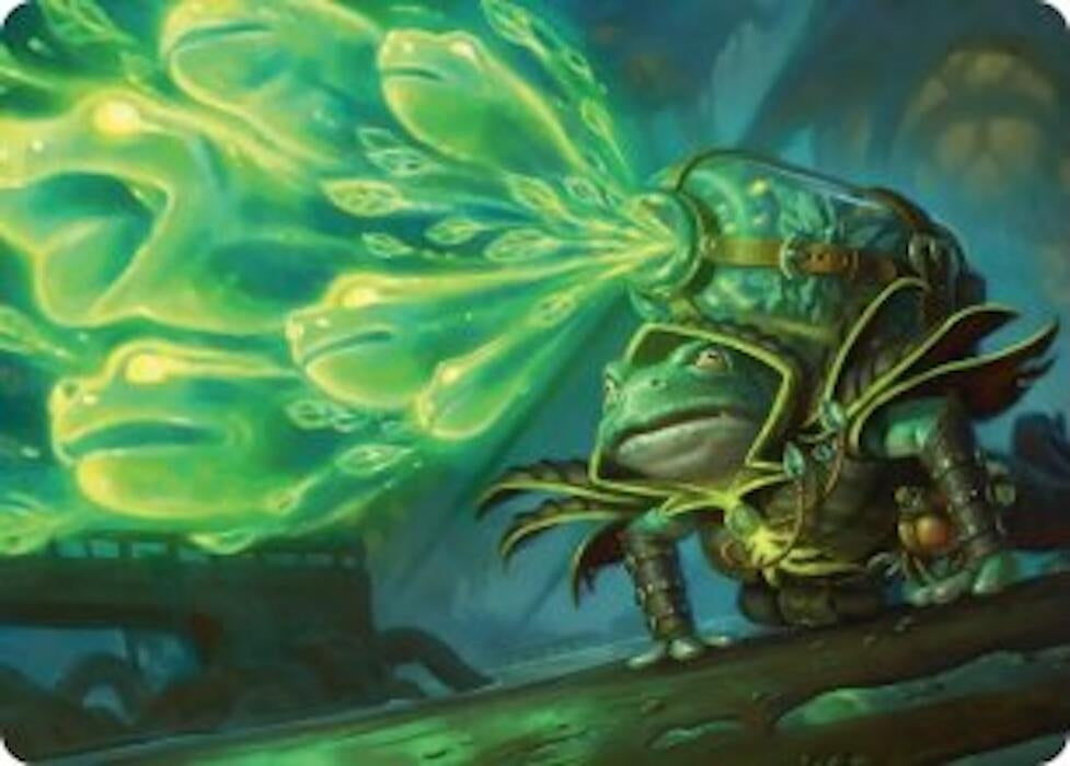 Burrog Barrage Art Card (15) [Art Series: Secrets of Strixhaven]