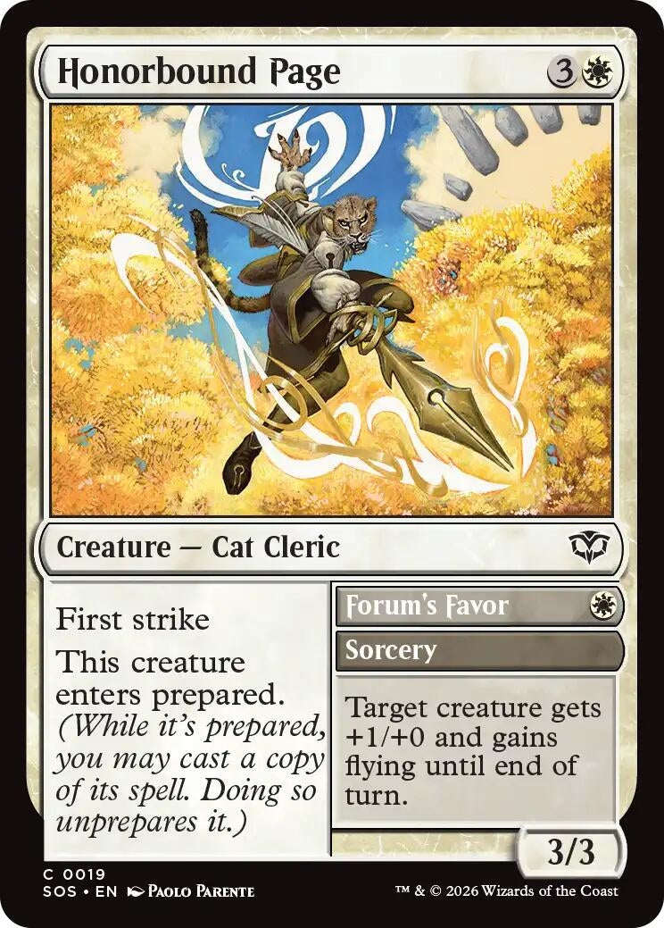 Image for Honorbound Page (19) [Secrets of Strixhaven] - Magic: The Gathering