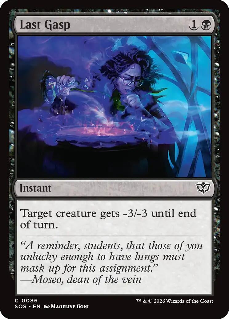 Image for Last Gasp (86) [Secrets of Strixhaven] - Magic: The Gathering