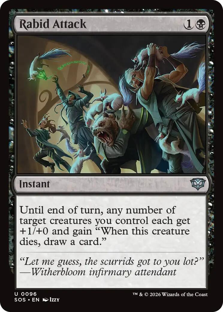 Image for Rabid Attack (96) [Secrets of Strixhaven] - Magic: The Gathering