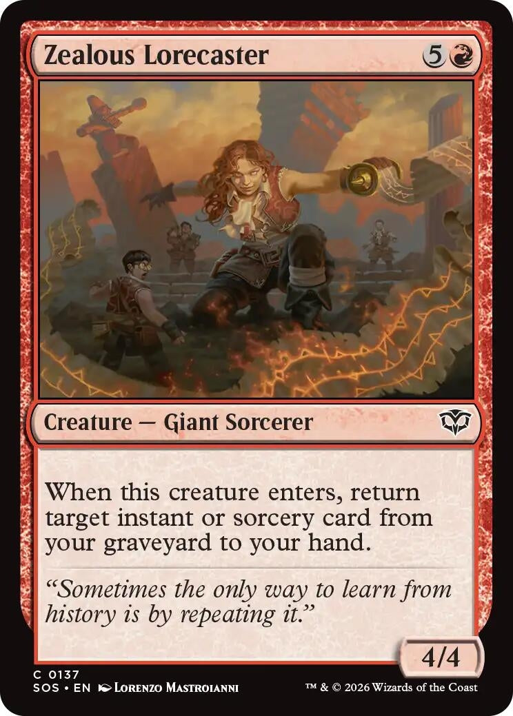 Image for Zealous Lorecaster (137) [Secrets of Strixhaven] - Magic: The Gathering