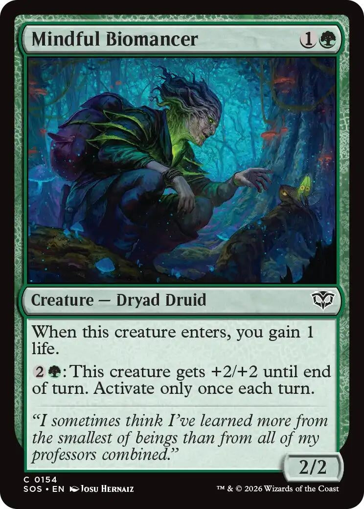 Image for Mindful Biomancer (154) [Secrets of Strixhaven] - Magic: The Gathering